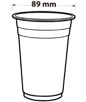 89 Diameter PET Plastic Cup