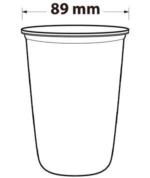 U Shape PET Disposable Plastic Cup