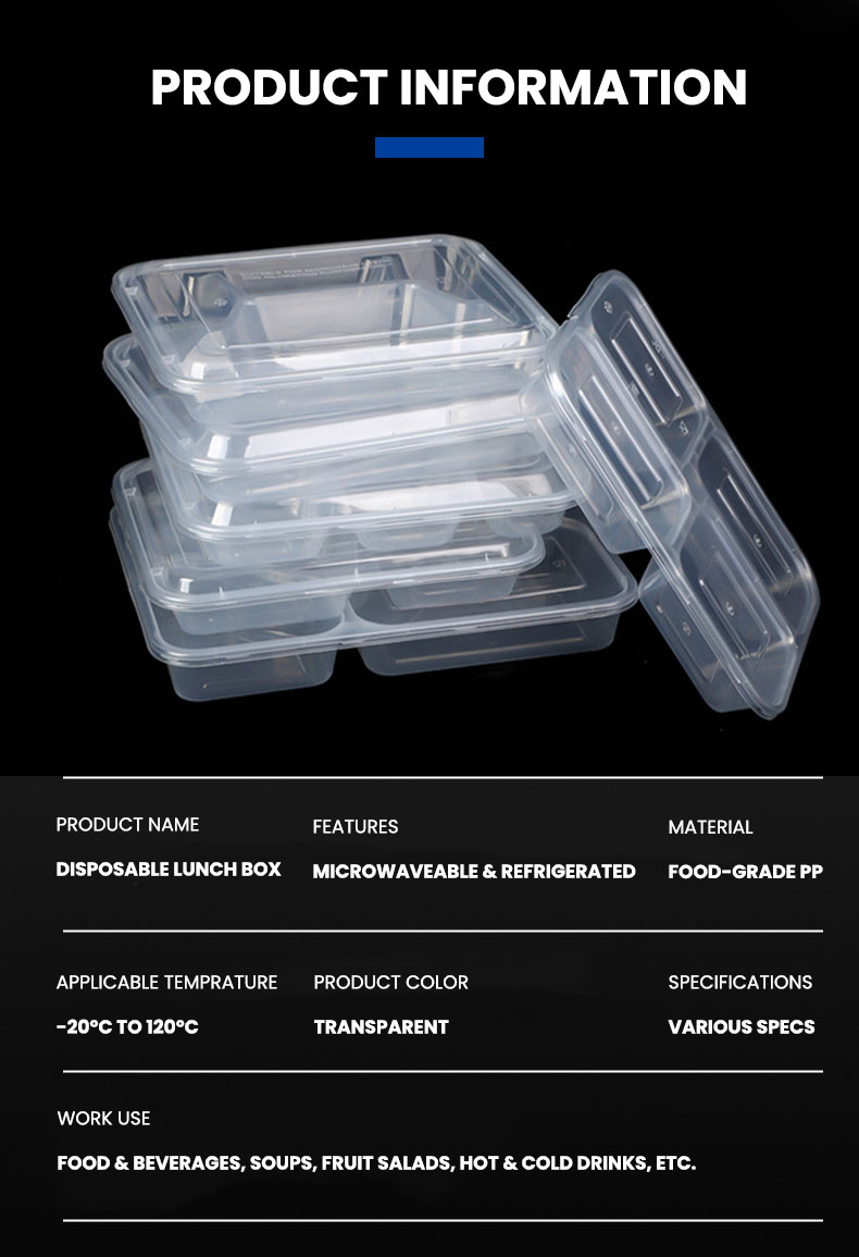 3 Compartment Food Container