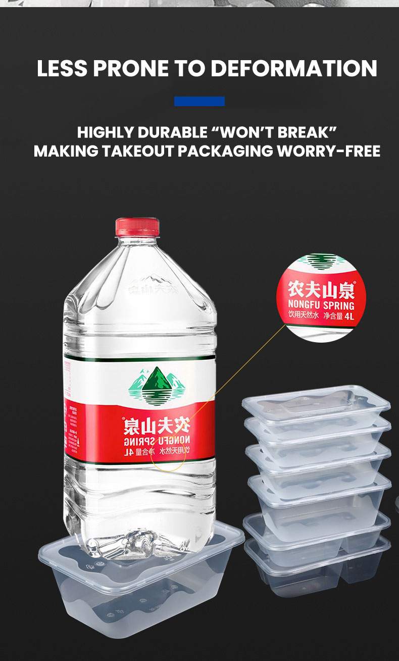PP Plastic Rectangular Containers with Airtight Lid