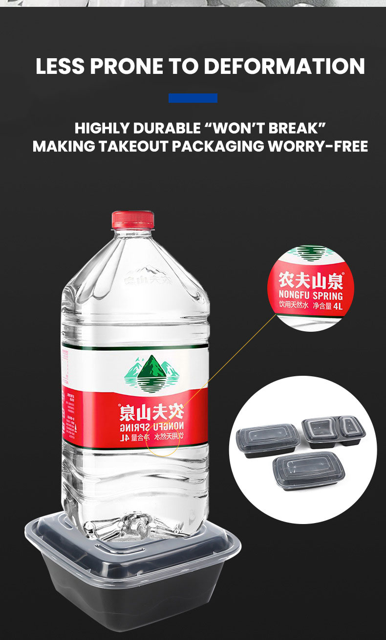 PP Plastic American Style Round Containers with Airtight Lid