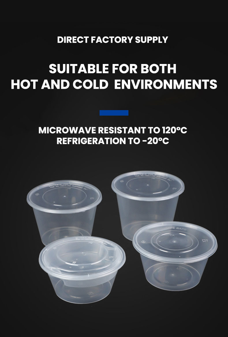 Thick-Walled Plastic PP Microwave Food Bowl