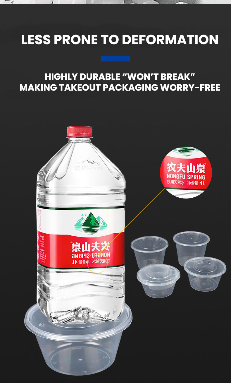 PP Plastic Round Bowls with Airtight Lid