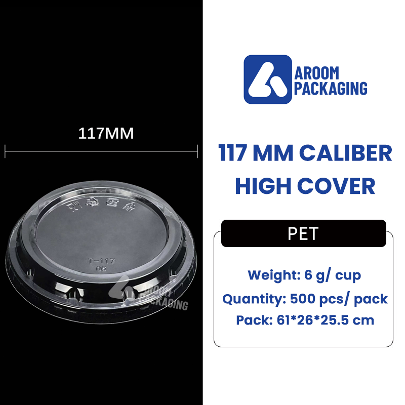 High Cover PET Disposable Lid for Beverage