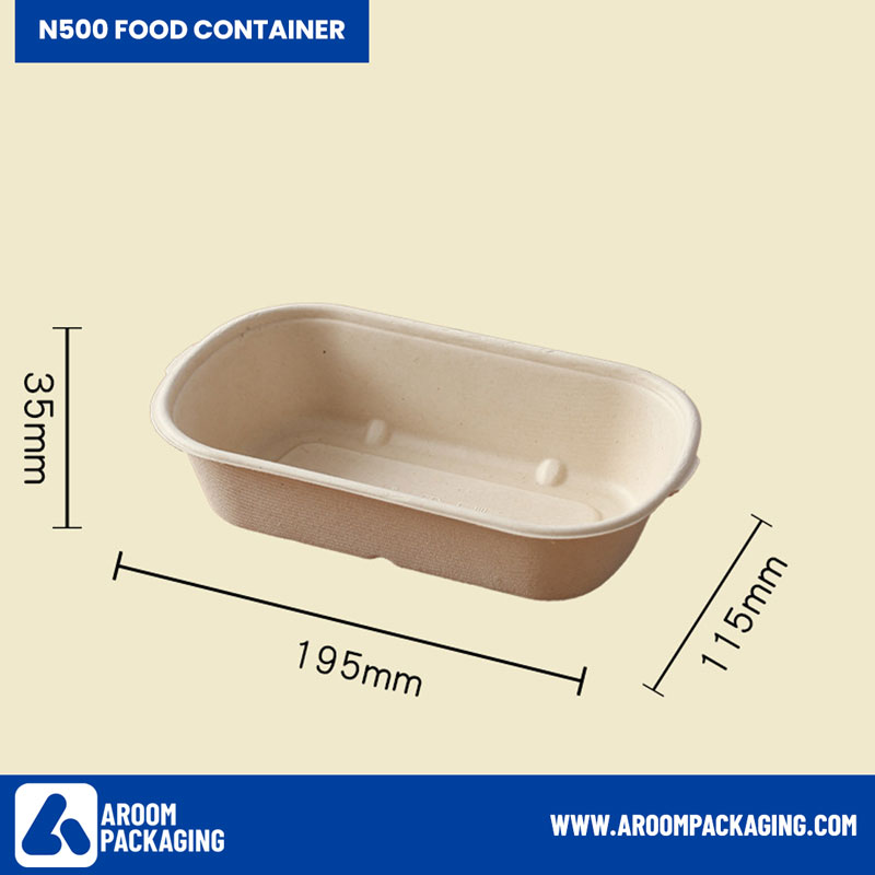 500 ML Bagasse Food Container