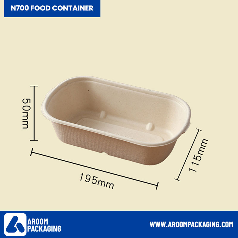 700 ML Bagasse Food Container