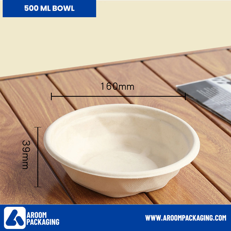 Bagasse Diamond Bowl 500 ML