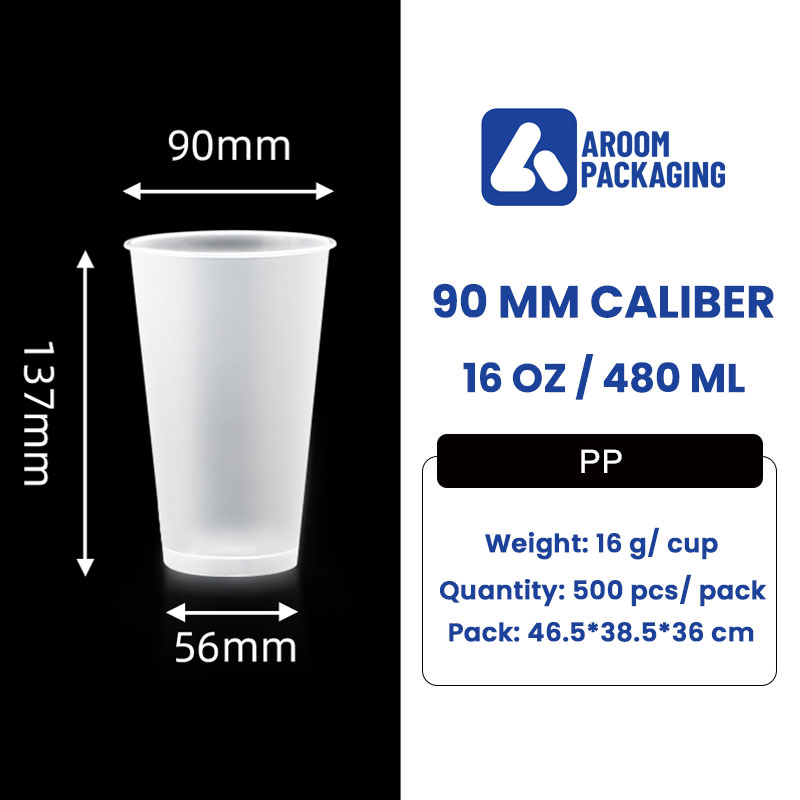 480 ML PP Injection Frosted Cup