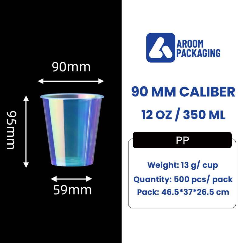 360 ML Rainbow Membrane PP Plastic Injection Cup