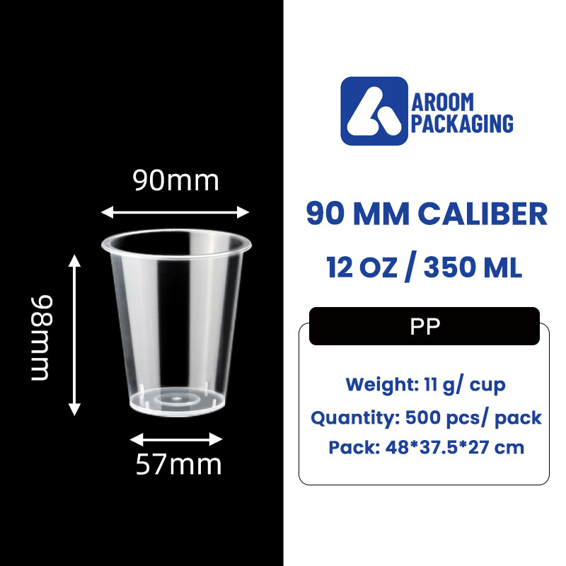 360 ML Transparent Injection PP Disposable Plastic Cup