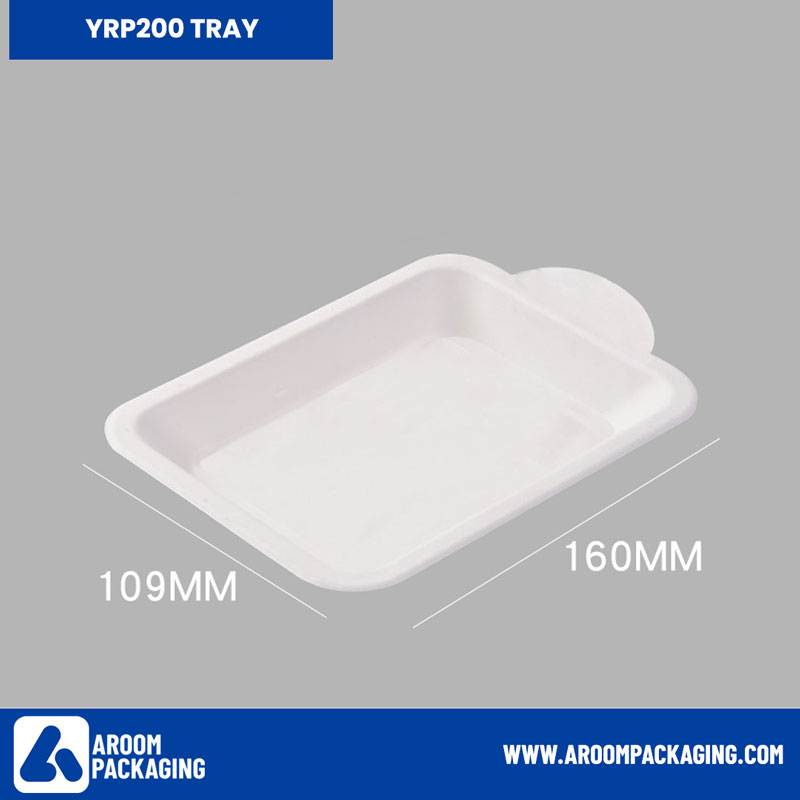 Rectangle Sugarcane Bagasse Tray YRP200